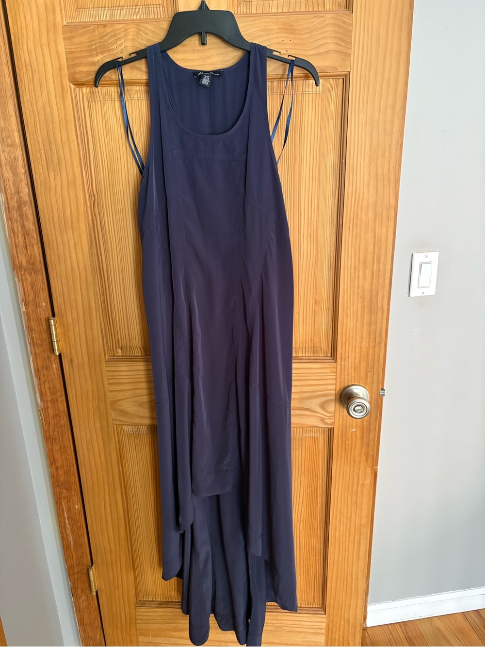 Kenneth Cole New York Midnight Navy Sleeveless High-Low Maxi Dress